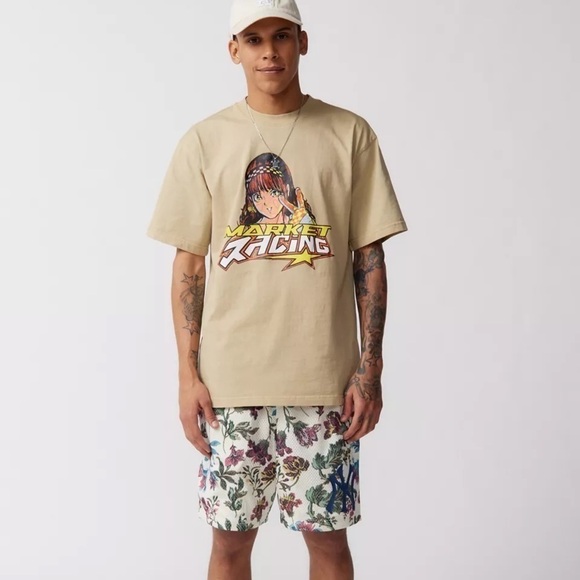 Market X Urban Outfitters On Any Sunday Graphic Tee T-Shirt NWT - Picture 1 of 10